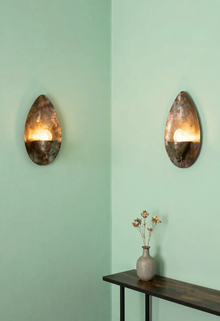 12 Ceiling Hallway Lighting Ideas That Brighten the Path 9. Artistic Wall Sconces 0