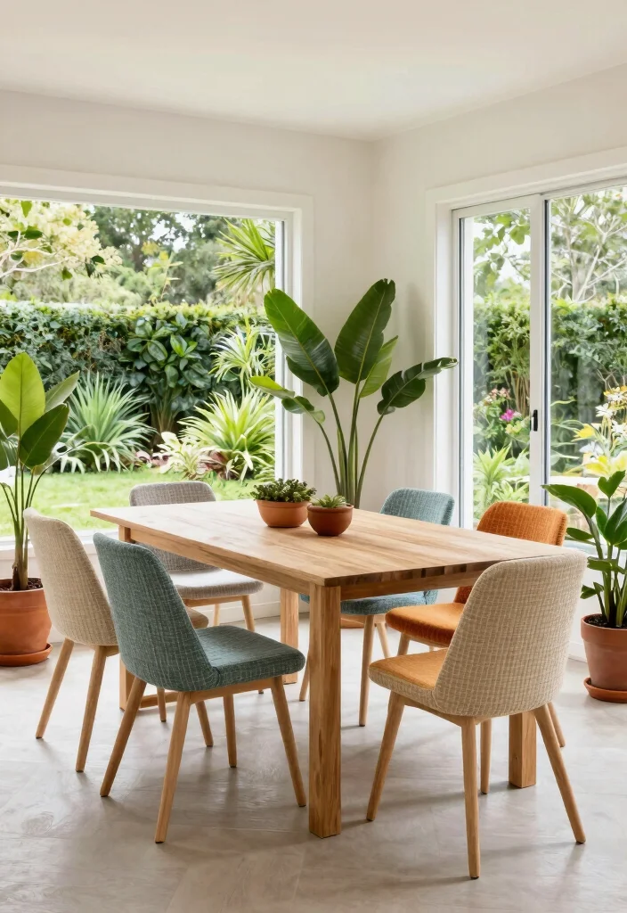 12 Coastal Dining Room Ideas with Breezy Relaxed Feel 11. Outdoor Inspired Dining 0
