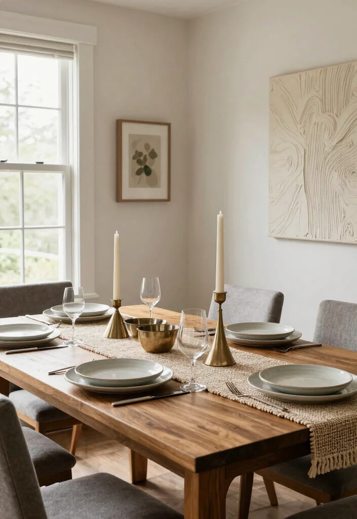 12 Coastal Dining Room Ideas with Breezy Relaxed Feel 12. The Art of Layering 0