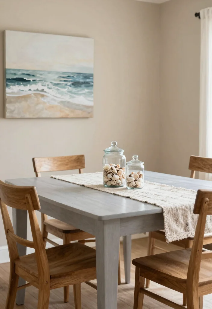 12 Coastal Dining Room Ideas with Breezy Relaxed Feel 2. Nautical Neutrals 0