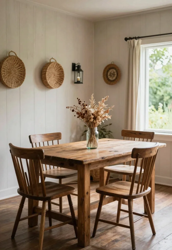 12 Coastal Dining Room Ideas with Breezy Relaxed Feel 5. Rustic Chic 0