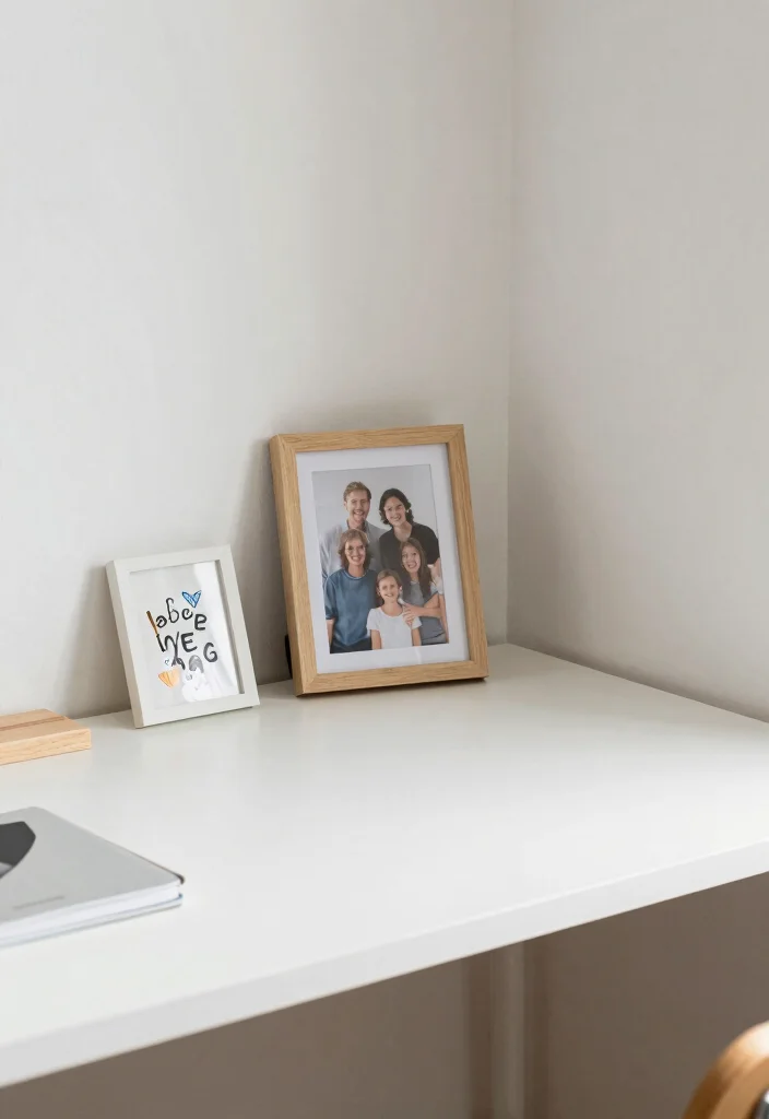 12 Desk Ideas for Calm Productive Workspaces at Home 8. Personal Touches 0