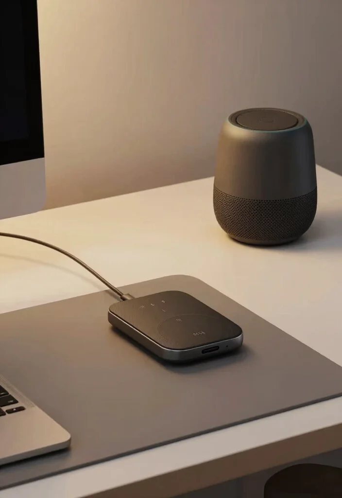 12 Desk Ideas for Calm Productive Workspaces at Home 9. Smart Technology Integration 0