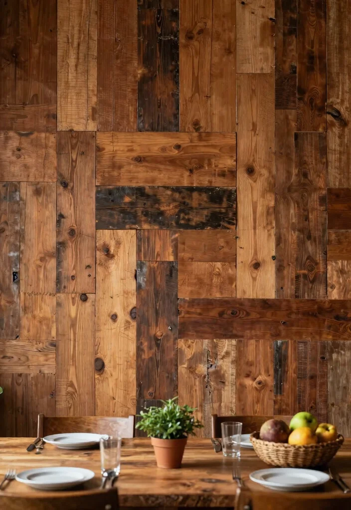12 Dining Room Accent Wall Ideas for Soft Visual Focus 1. Earthy Textured Wall Panels 0