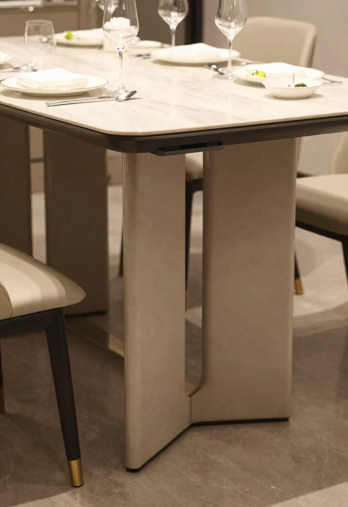 12 Dining Room Storage Ideas That Stay Hidden and Styled 8. Hidden Storage in Table Legs 0