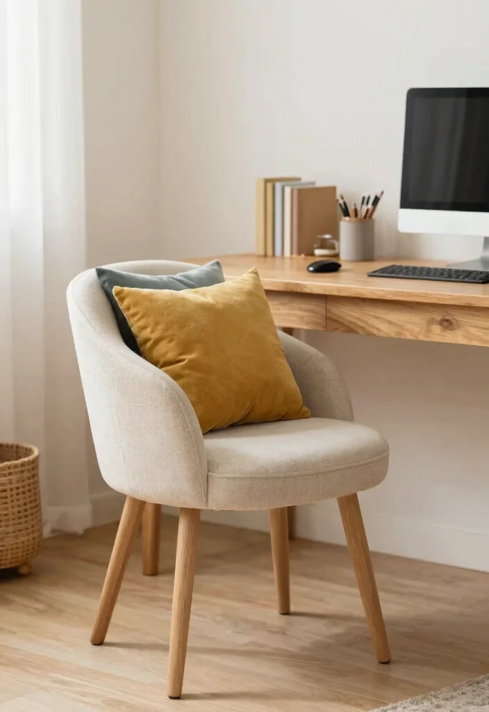 12 Dorm Desk Ideas That Feel Cozy and Personal 9. Comfortable Desk Chair 0