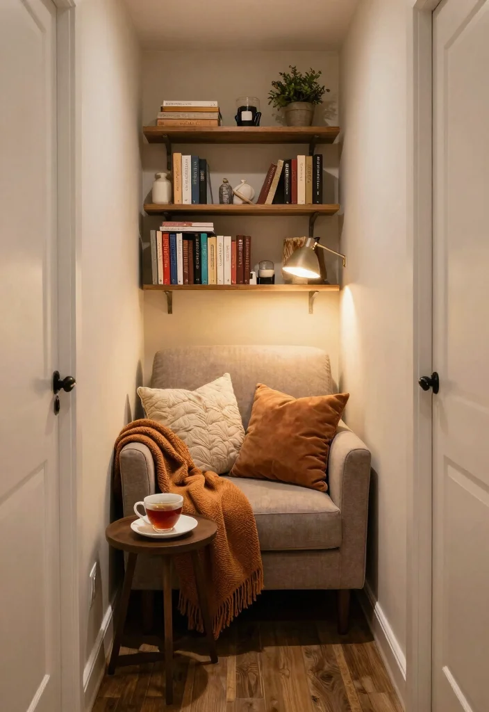 12 Hallway Decorating Ideas with Personal Touch and Calm 11. Cozy Reading Nooks 0