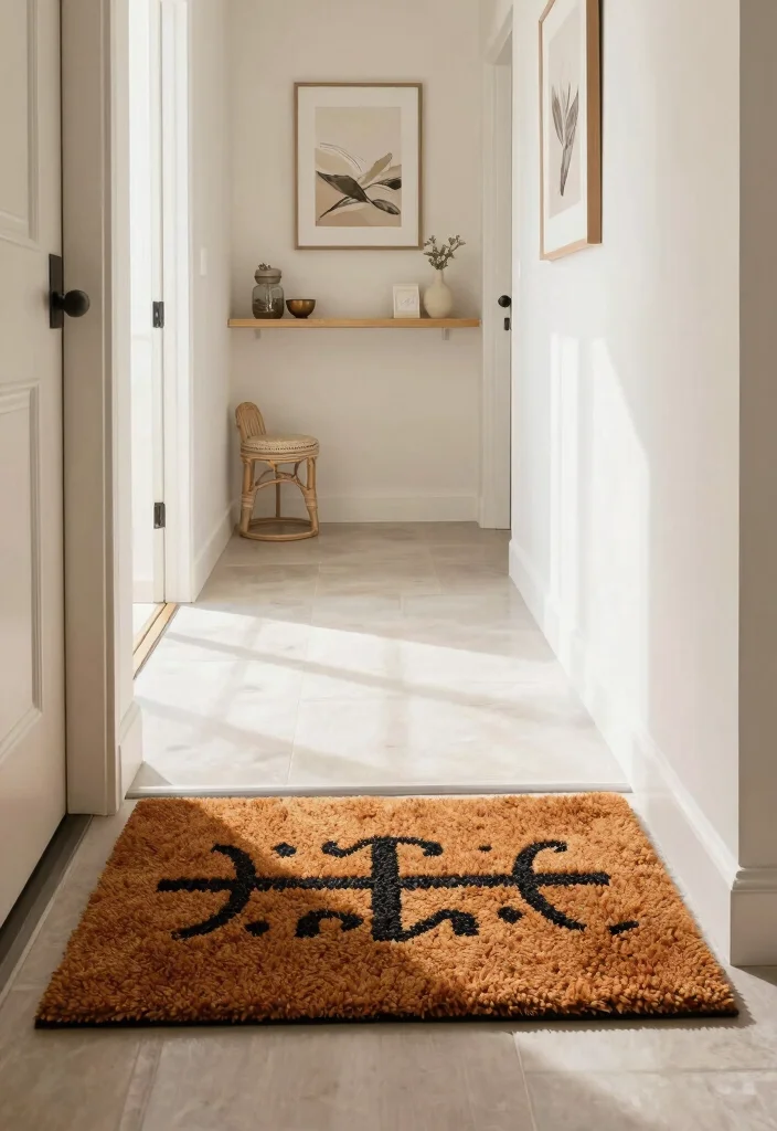 12 Hallway Decorating Ideas with Personal Touch and Calm 12. Welcoming Entryway Mats 0