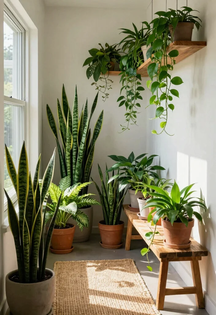 12 Hallway Decorating Ideas with Personal Touch and Calm 4. Incorporate Nature 0