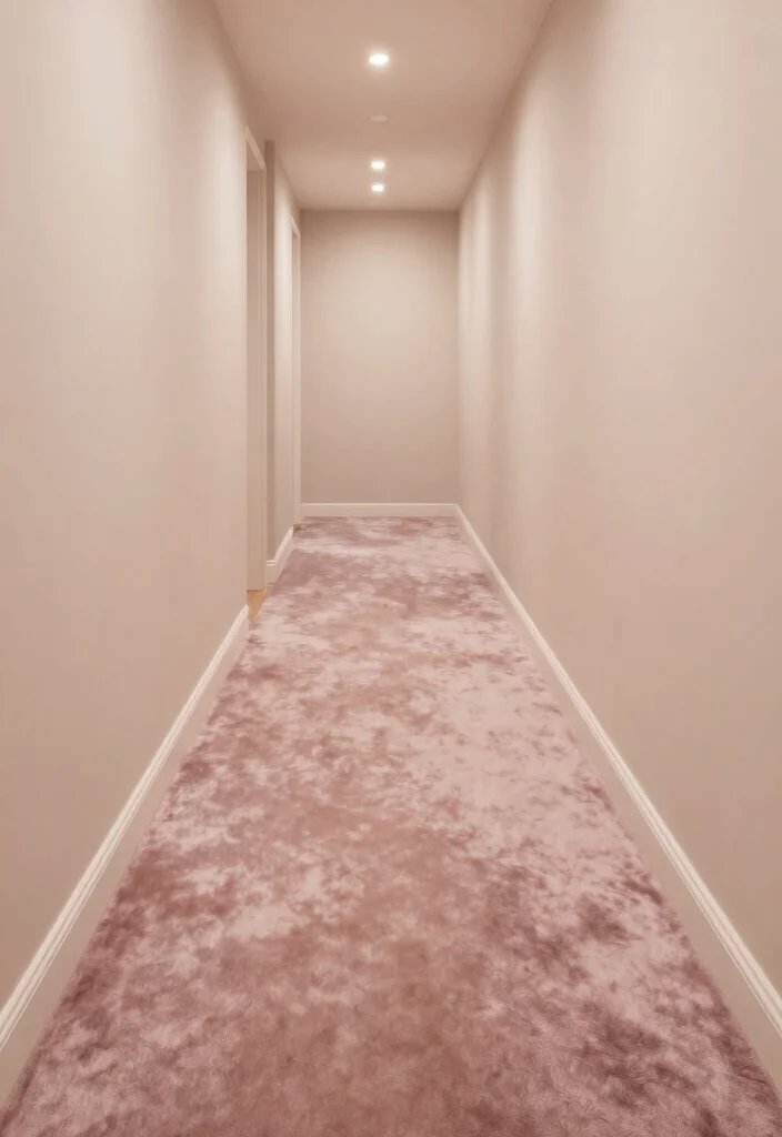 12 Hallway Flooring Ideas That Feel Durable and Stylish 10. Luxurious Velvet Flooring 0