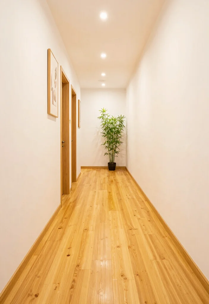 12 Hallway Flooring Ideas That Feel Durable and Stylish 2. Sustainable Bamboo Bliss 0