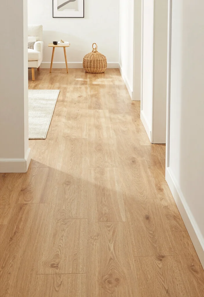 12 Hallway Flooring Ideas That Feel Durable and Stylish 4. Modern Vinyl Planks 0