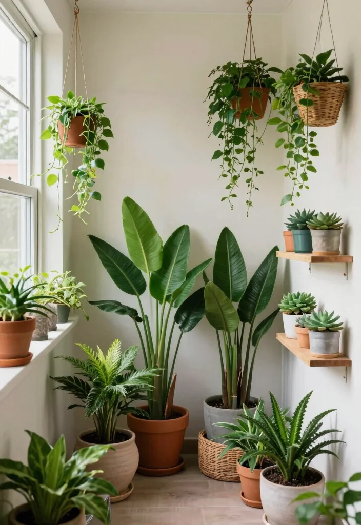 12 Hallway Ideas That Make Narrow Spaces Feel Thoughtful 3. Add a Touch of Greenery 0