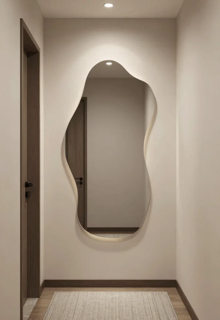 12 Hallway Mirror Ideas to Add Light and Depth 11. Custom Shaped Mirrors 0