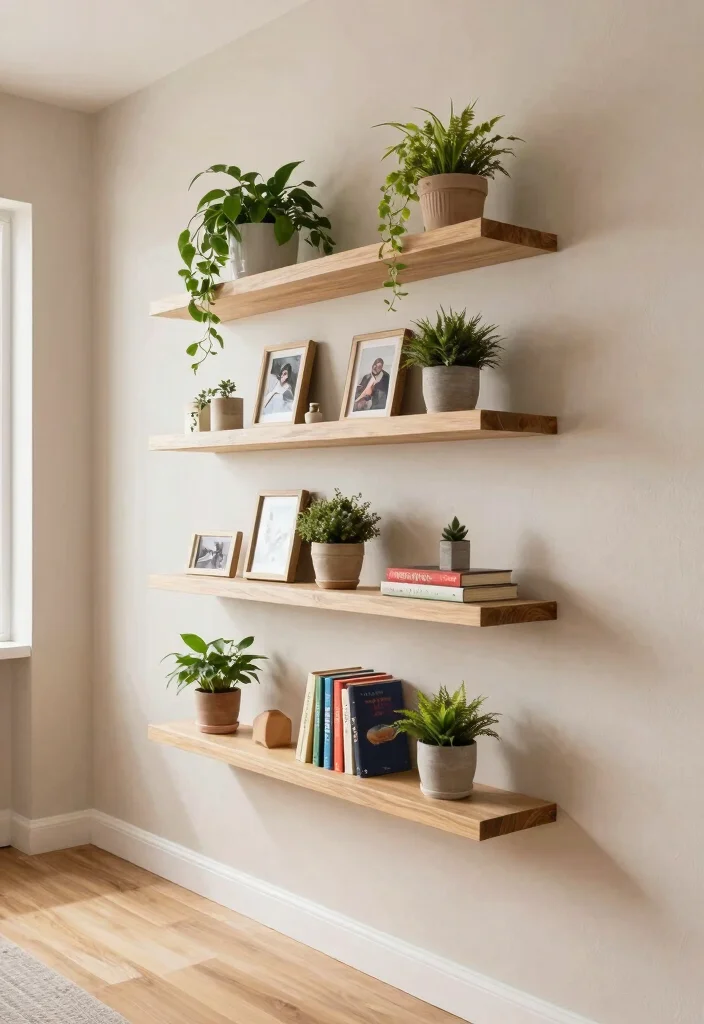 12 Hallway Storage Ideas That Hide Clutter Beautifully 1. Floating Shelves for Stylish Storage 0