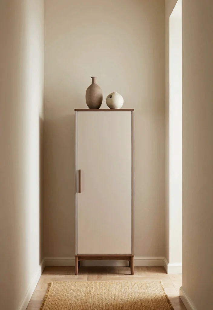 12 Hallway Storage Ideas That Hide Clutter Beautifully 11. Cabinet for Hidden Storage 0