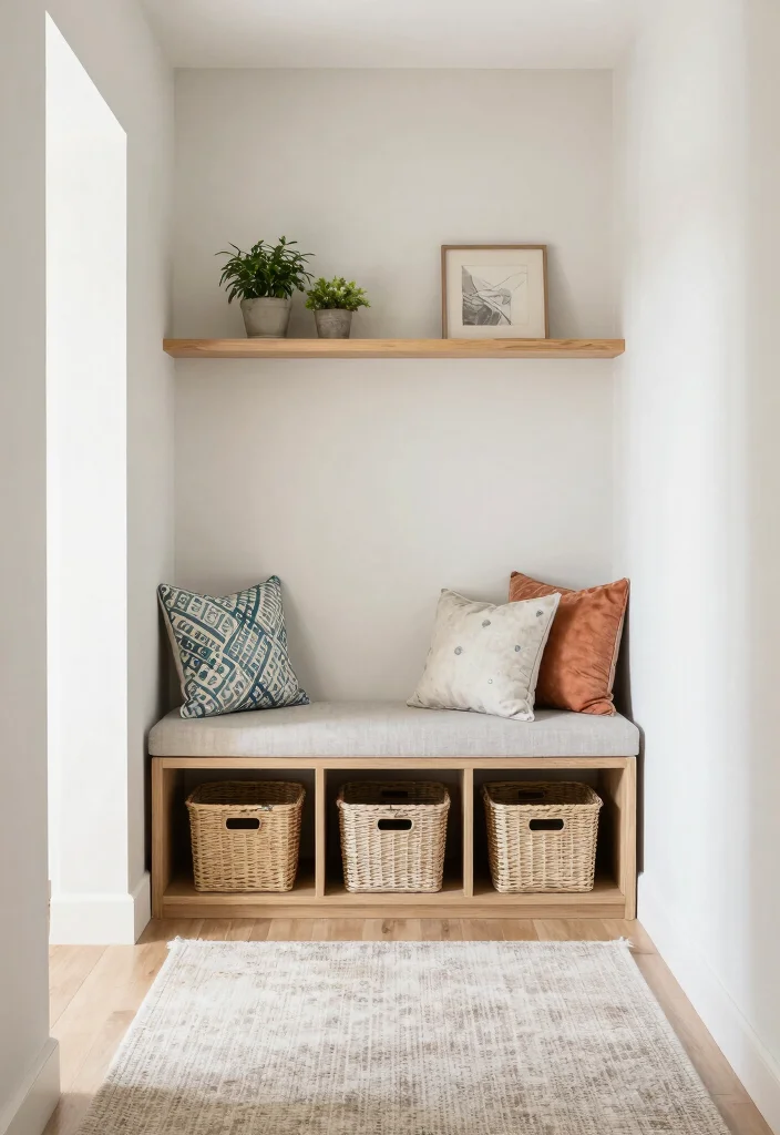 12 Hallway Storage Ideas That Hide Clutter Beautifully 6. Under Bench Storage for Clever Solutions 0