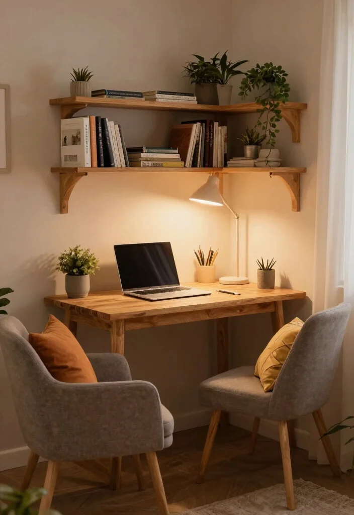 12 Home Desk Ideas for Flexible Daily Living 2. Cozy Corner Nook 0