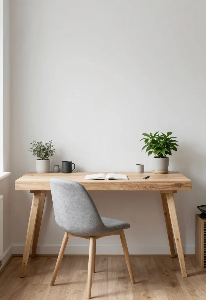 12 Home Desk Ideas for Flexible Daily Living 9. Scandinavian Simplicity 0