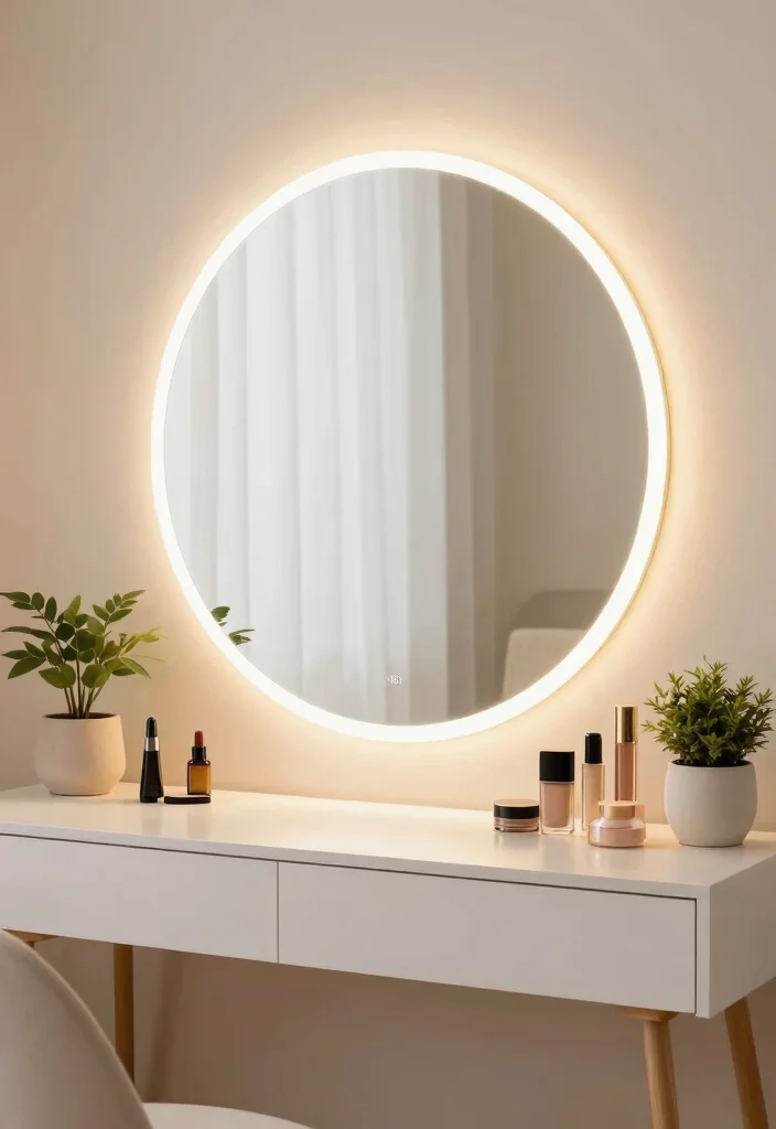 12 Makeup Desk Ideas for Soft Lighting and Daily Routines 1. In Vanity Lighting for a Glamorous Glow 0