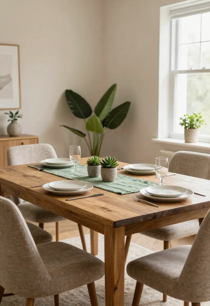 12 Modern Dining Room Ideas with Soft Minimal Vibes 1. Earthy Tones for a Cozy Vibe 0