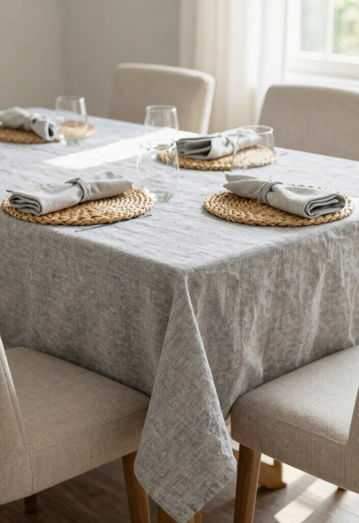 12 Modern Dining Room Ideas with Soft Minimal Vibes 4. Textured Fabrics for Warmth 0