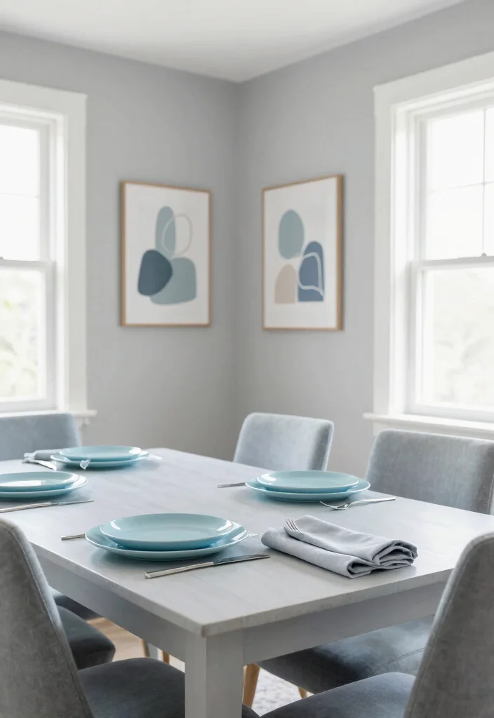 12 Modern Dining Room Ideas with Soft Minimal Vibes 6. Soft Color Palettes 0