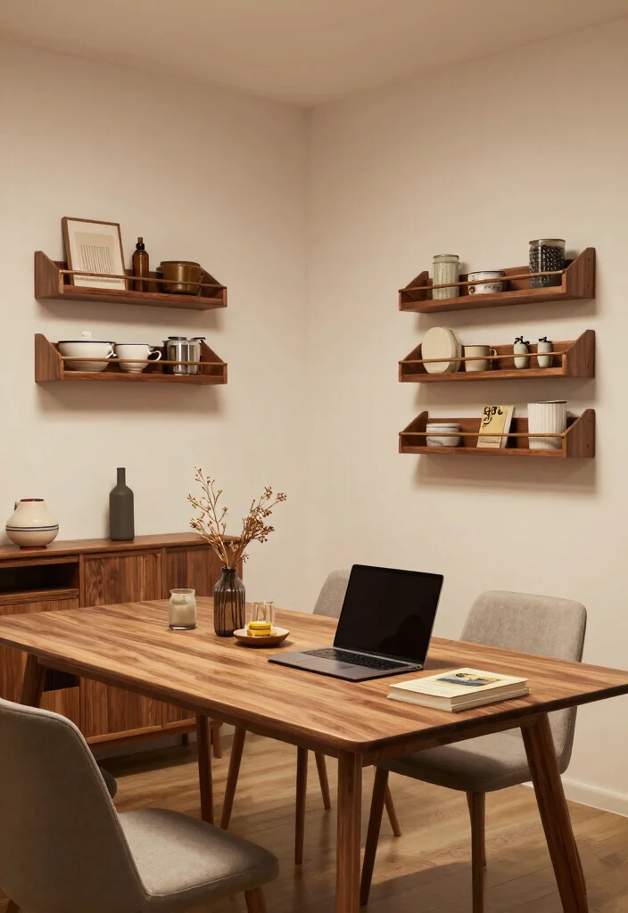 12 Modern Dining Room Ideas with Soft Minimal Vibes 7. Multifunctional Dining Spaces 0