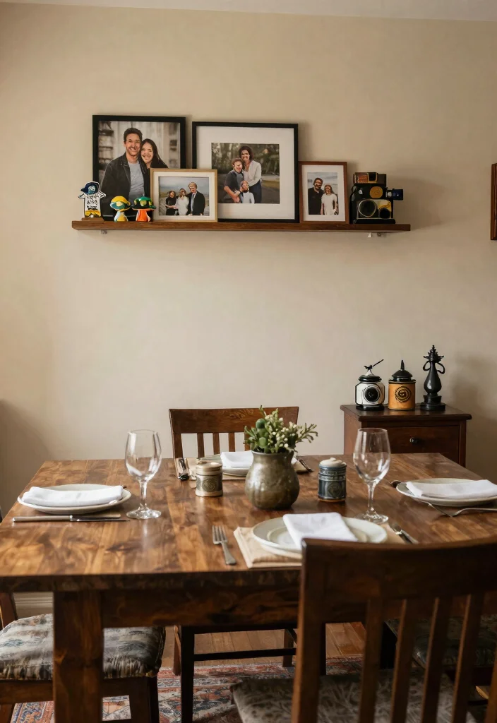 12 Moody Dining Room Ideas with Deep Cozy Tones 12. Personal Touches 0