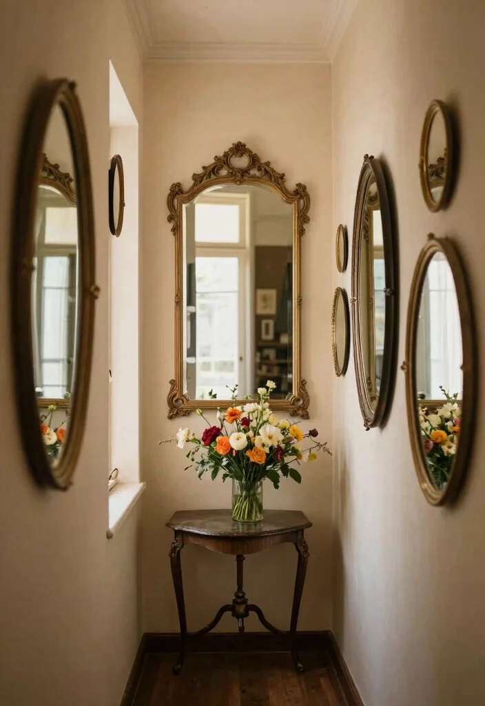 12 Narrow Hallway Ideas Styled to Feel Calm and Open 2. Adding Mirrors for Depth 0