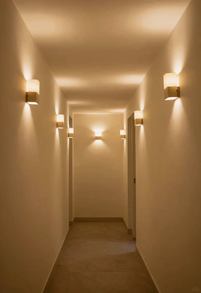 12 Narrow Hallway Ideas Styled to Feel Calm and Open 3. Creative Lighting Solutions 0