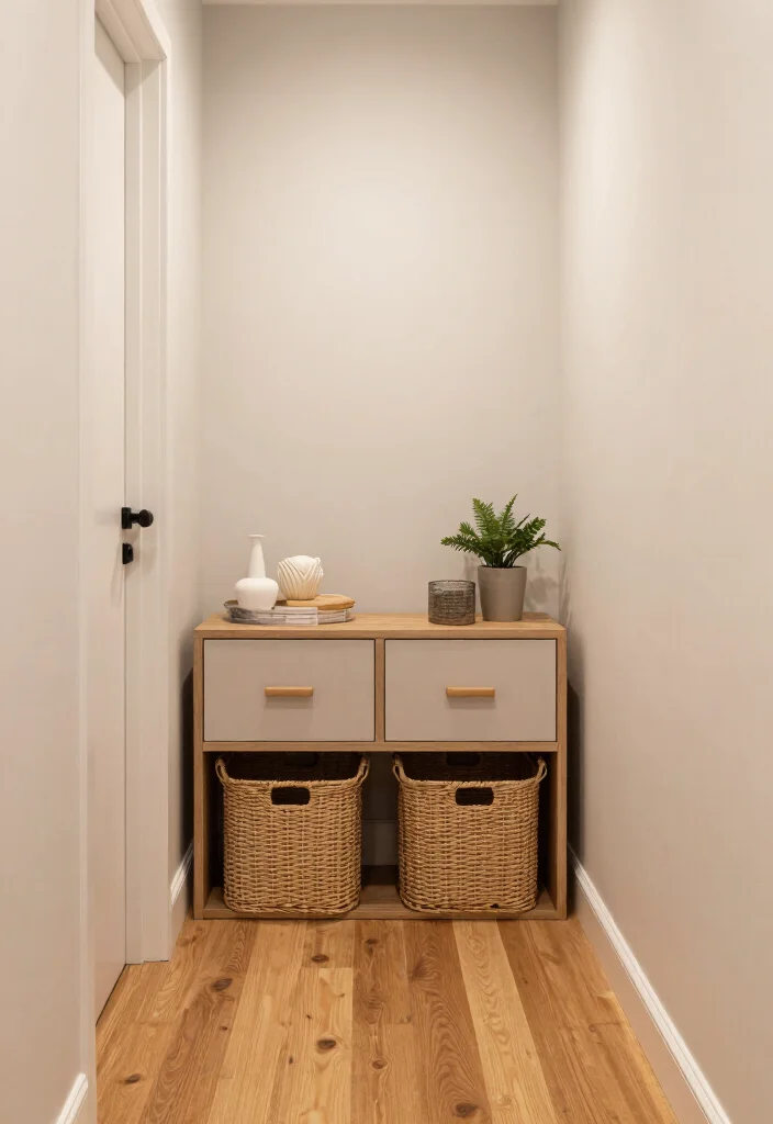 12 Small Narrow Hallway Ideas That Actually Work 10. Smart Storage Solutions 0