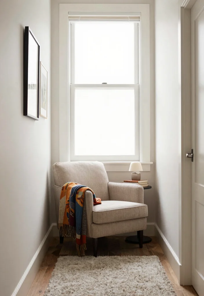 12 Small Narrow Hallway Ideas That Actually Work 6. Create a Cozy Nook 0
