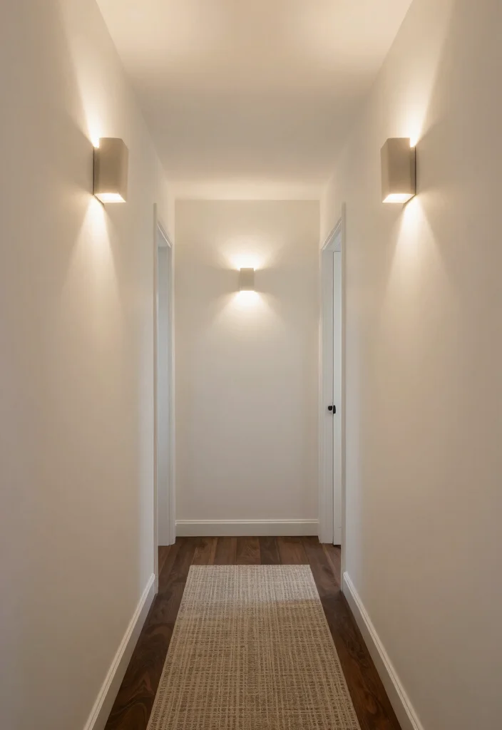 12 Small Narrow Hallway Ideas That Actually Work 7. Lighting Matters 0