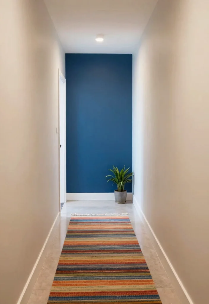 12 Small Narrow Hallway Ideas That Actually Work 8. Use Color to Your Advantage 0