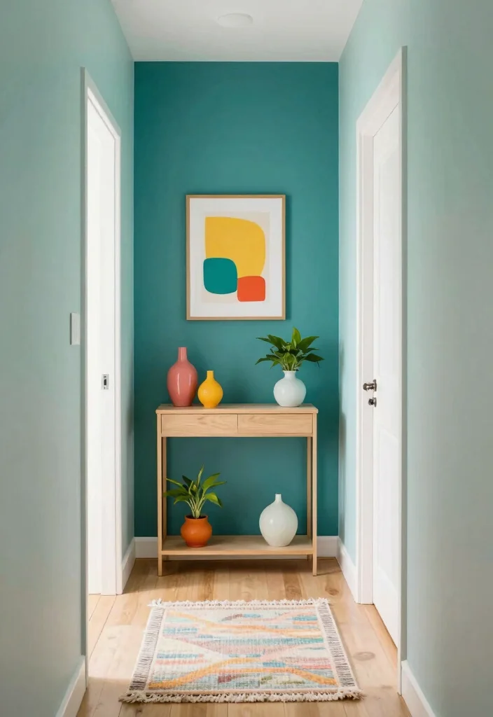 12 Tiny Hallway Ideas That Feel Intentional and Styled 4. Use Color Wisely 0