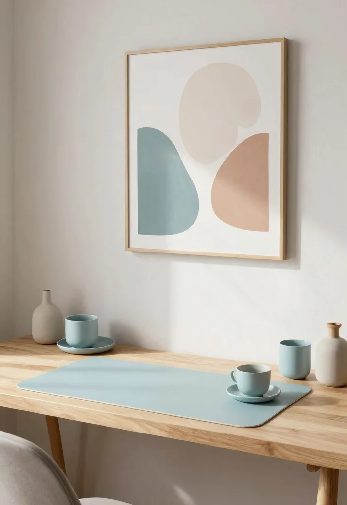 12 Work Desk Ideas That Feel Comfortable and Uncluttered 9. Color Coordination for Calmness 0