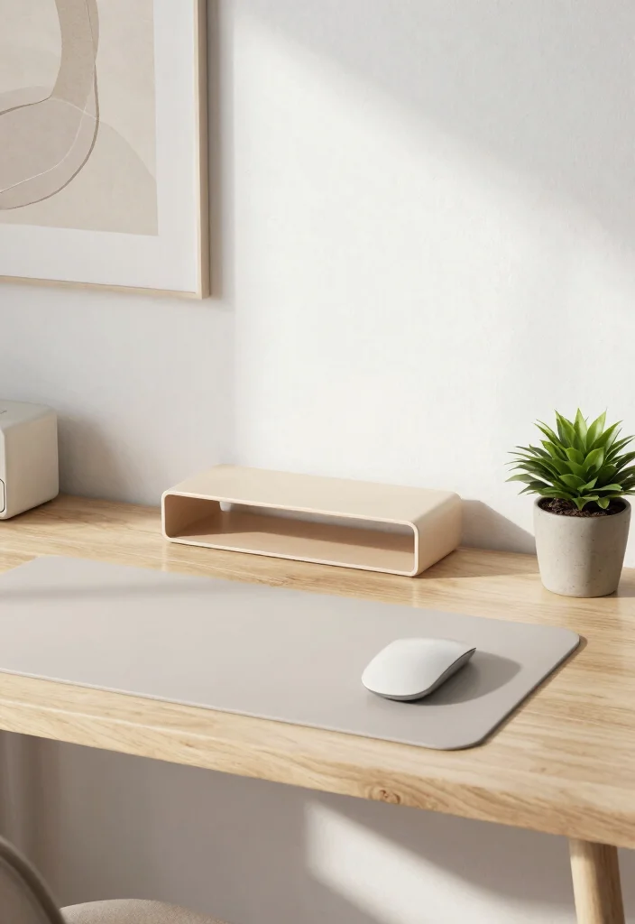 14 Aesthetic Desk Ideas for Calm Everyday Productivity 1. Neutral Color Palette 0