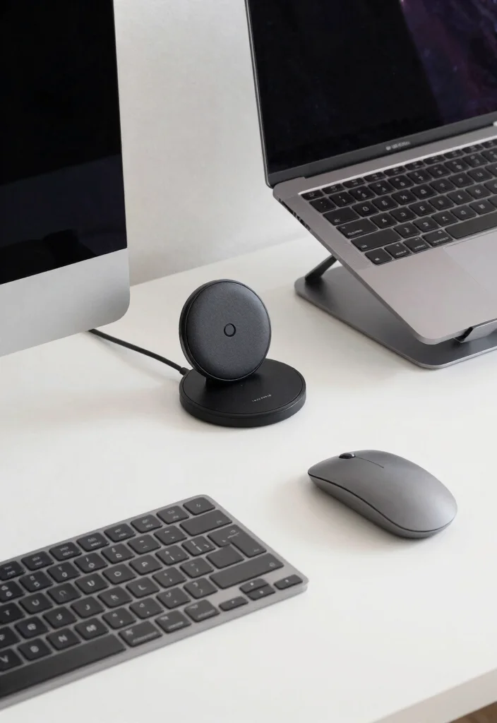 14 Aesthetic Desk Ideas for Calm Everyday Productivity 10. Minimalist Tech Gadgets 0