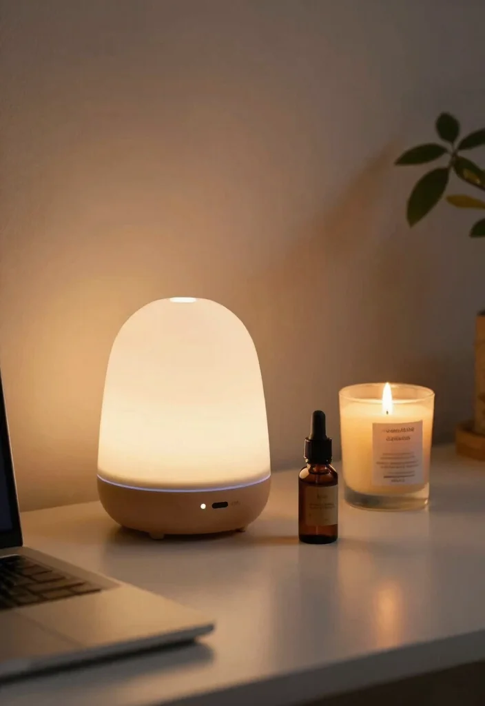 14 Aesthetic Desk Ideas for Calm Everyday Productivity 13. Aromatherapy Elements 0