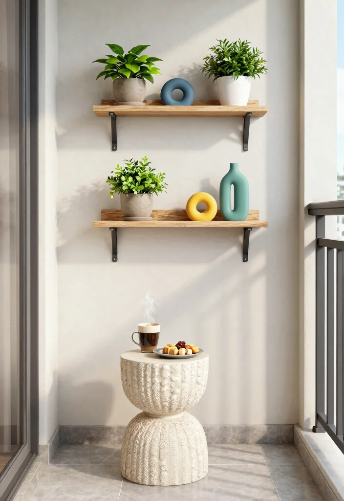 14 Balcony Ideas for Cozy Morning Coffee and Slow Evening Chill 10. Use Functional Decor Items 0