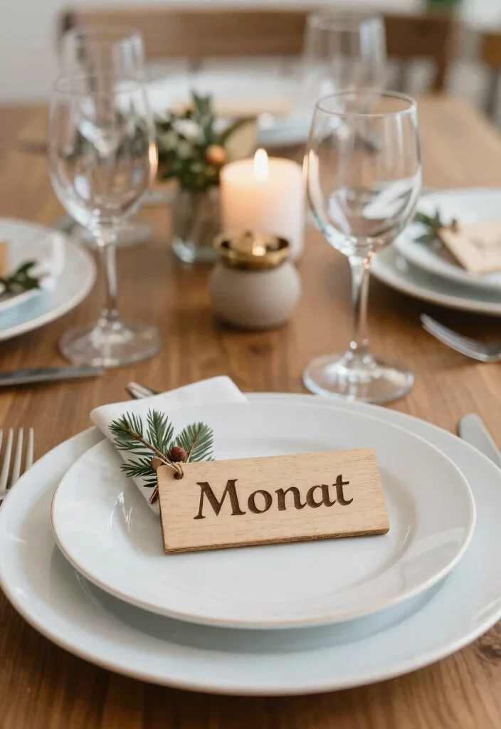 14 Dining Room Decor Ideas with Texture Warmth and Style 10. Personalized Place Settings 0