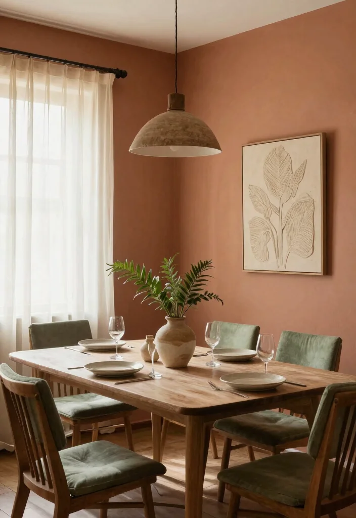 14 Dining Room Decor Ideas with Texture Warmth and Style 2. Warm Color Palette 0