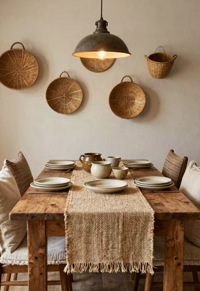 14 Dining Room Decor Ideas with Texture Warmth and Style 3. Textured Decor Elements 0
