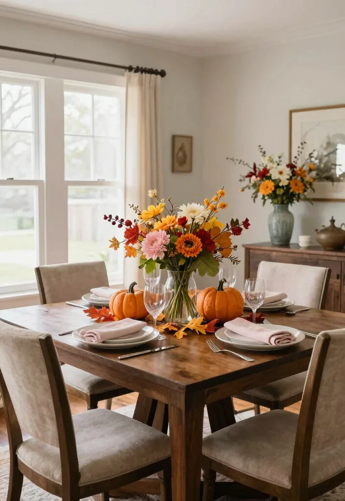 14 Formal Dining Room Ideas with Cozy Elegant Atmosphere 11. Seasonal Decor Swaps 0