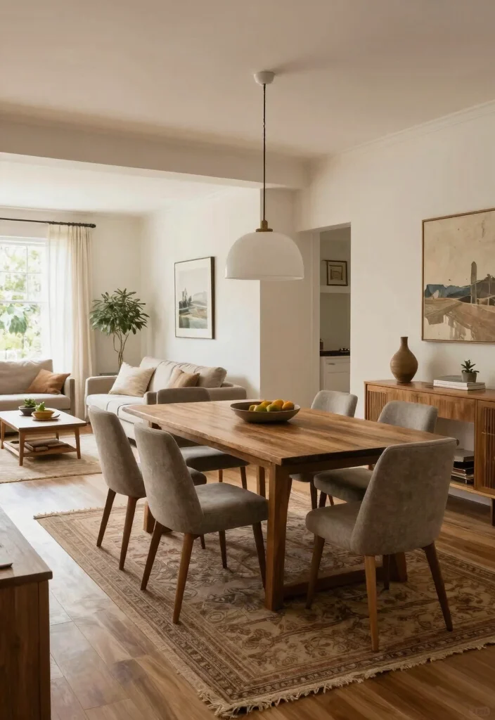 14 Formal Dining Room Ideas with Cozy Elegant Atmosphere 12. Open Layout Dining 0