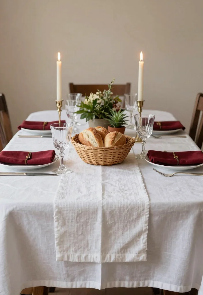 14 Formal Dining Room Ideas with Cozy Elegant Atmosphere 3. Elegant Layering with Fine Linens 0