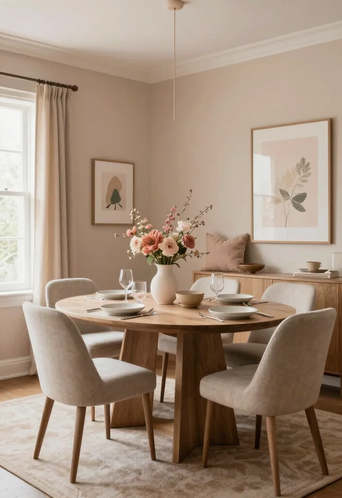 14 Formal Dining Room Ideas with Cozy Elegant Atmosphere 9. Cohesive Color Schemes 0