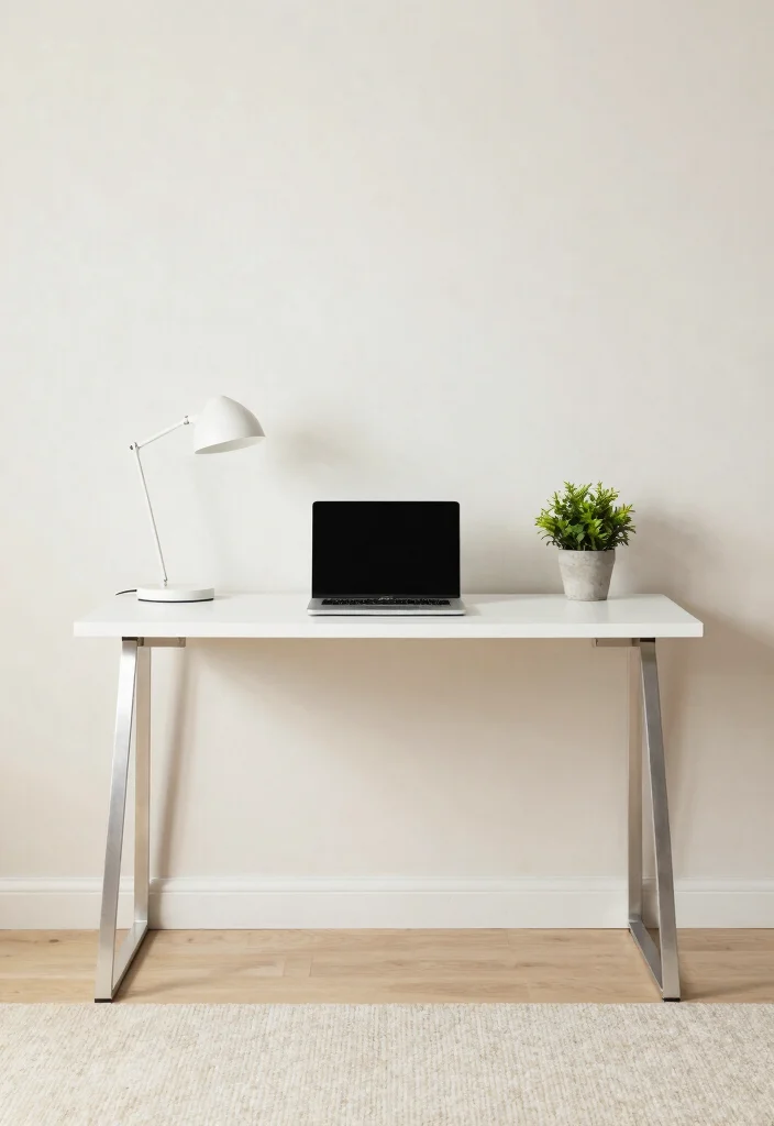 14 IKEA Desk Ideas for Minimal Aesthetic Workspaces 1. Clean Lines of the LINNMON Desk 0
