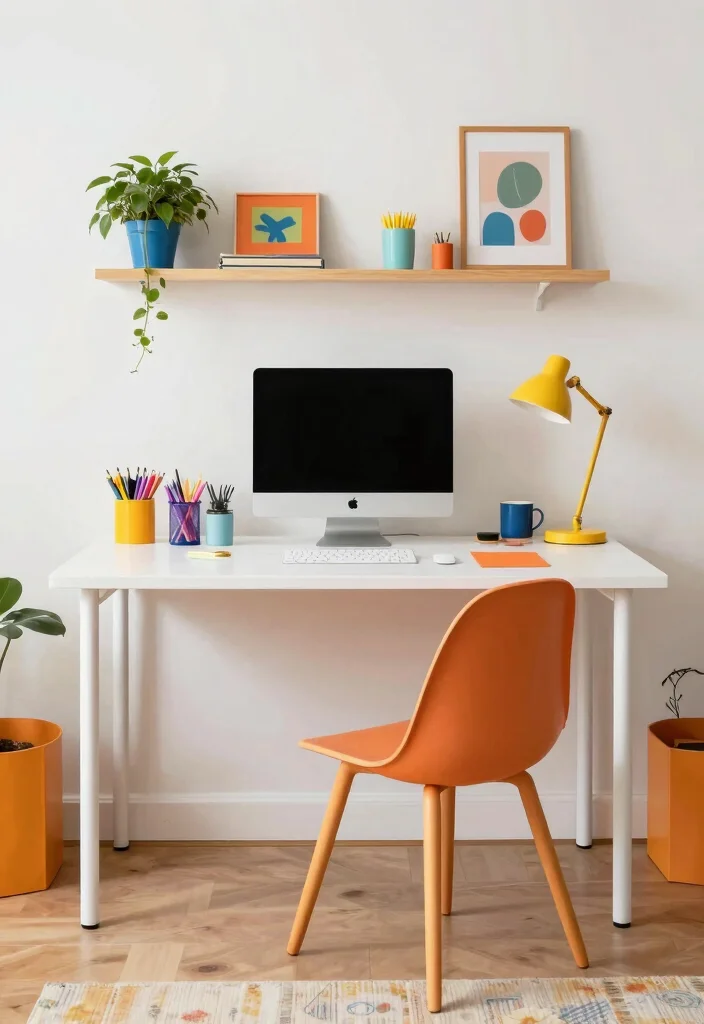 14 IKEA Desk Ideas for Minimal Aesthetic Workspaces 11. Whimsical Touch with the LACK Desk 0